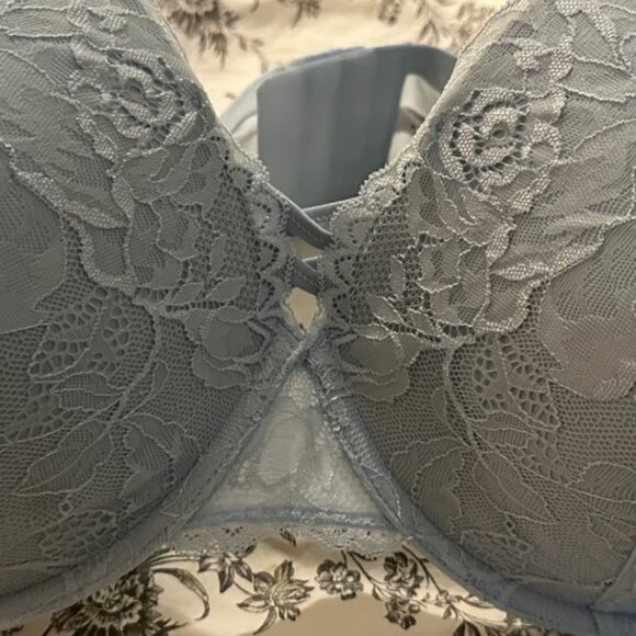NWT Torrid Baby Blue Lace Push-up Plunge Bra - Picture 6 of 8